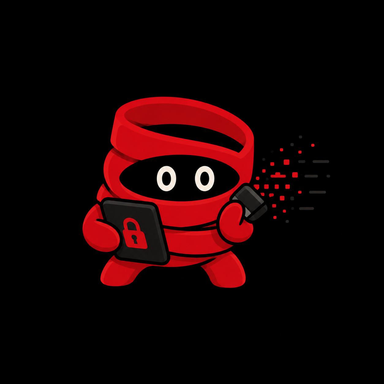 Skytale encryption and data deletion illustration